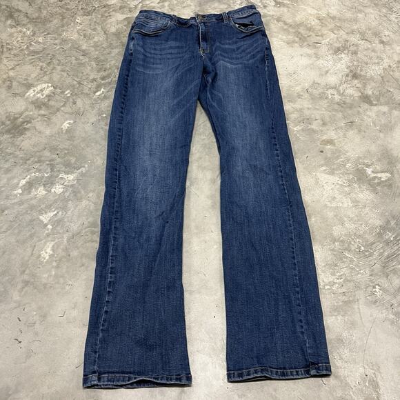 Barbell Apparel Men's Jeans Dark Blue Athletic Denim Stretch Size 34x34 - Picture 1 of 8